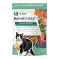 A bag of Dr Marty Nature's Feast Essential Wellness Poultry, Beef & Salmon cat food on a white background