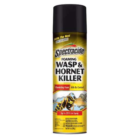 Spectracide Wasp & Hornet Killer foaming aerosol can, insecticide for wasps and hornets, 14 oz, designed for outdoor pest control