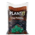 GROW!T® Brown clay pebbles for lawn and garden, 0.35 cu ft, natural decorative and drainage mulch in a clear bag