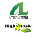 AgroLiquid High NRG-N 27-0-0-1S liquid fertilizer bottle for agricultural use, showing the product label and packaging.