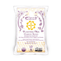 Organic Mechanics® Planting Mix compost blend in a 1 cu ft bag, showing rich soil with organic materials for lawn and garden planting.