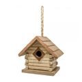 bird house like a log cabin on a white background