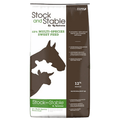 stock and stable multi species feed on a white background