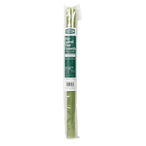 Bio-Spiral Tree Guards from BFG SUPPLY CO, 24 inch garden supply spiral protectors for young trees, made of durable material.