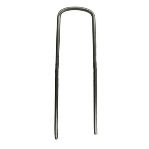 Four-inch landscape staples from Chesapeake Valley Seed, 1000-pack, ideal for securing lawn and turf areas.