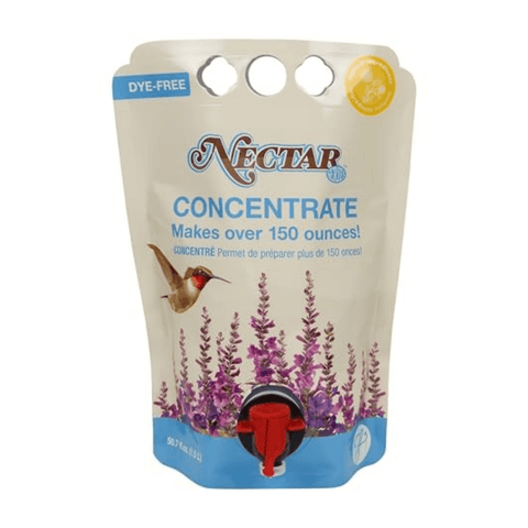 Clear hummingbird nectar concentrate from Nature’s Way Nectar Series, designed for wild bird feeders, by Bradley Caldwell Inc.