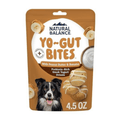 Natural Balance Yo-Gut Bites dog treats in a 4.5 oz resealable pouch.
