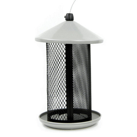 White insect trap with black mesh on a white background