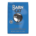 Blue Seal Barn Cat chicken, pork, and fish recipe dry cat food in a 32 lb bag, featuring a colorful label with ingredients and brand logo.