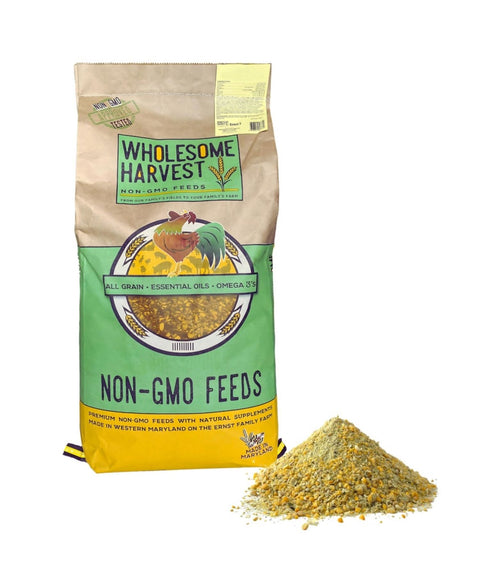 Bag of Wholesome Harvest Soy Free Corn Free Pastured Poultry Grower 