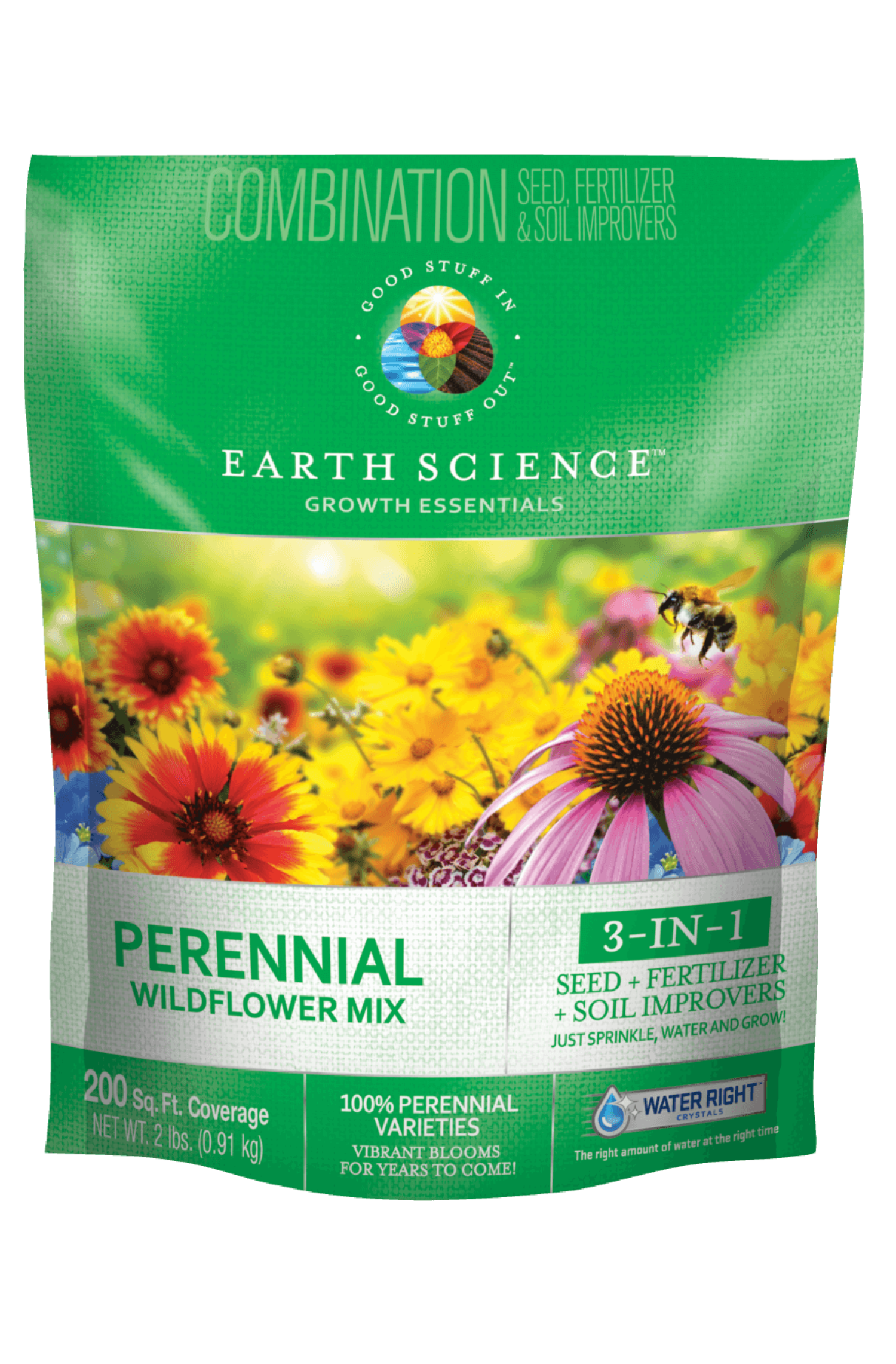 encap wildflower seeds Earth Science 2 lb Wildflower Perennial Mix