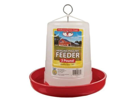 Poly Hanging Poultry Feeder PHF3 with 3lb. Capacity.