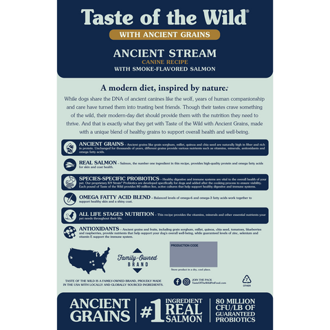 Taste of The Wild Ancient Stream with Smoked Salmon Dog Food