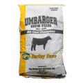 One fifty pound bag of Umbarger Barley Base Cattle Feed