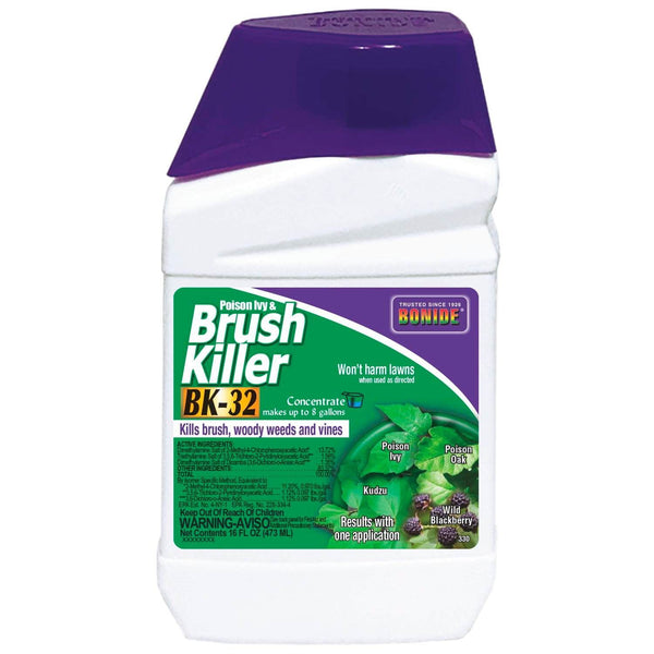 brush buster herbicide Bonide Poison Ivy and Brush Killer BK-32, 16 oz Concentrate, Safe for Lawn, Kills Poison Ivy, Poison Oak and Weeds