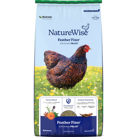 NatureWise 20% Protein Feather Fixer Pellet Poultry Feed NatureWise 20% Protein Feather Fixer Pellet Poultry Feed
