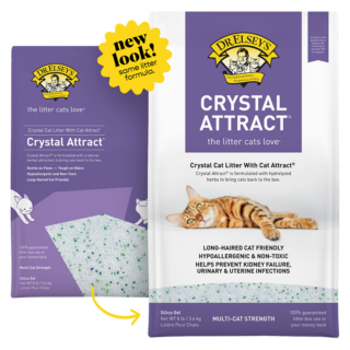 Crystal Attract® Cat Litter – Hypoallergenic Crystal Litter with Cat Attract®