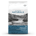 Diamond Naturals Skin & Coat Salmon & Potato Dog Food bag featuring nutritious dry food for all dog breeds and life stages.