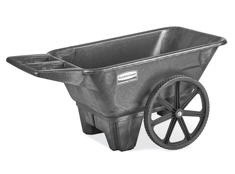 Rubbermaid® 7.5 Cu. Ft. Heavy Duty Poly Big Wheel Cart