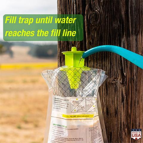 Rescue Big Bag Disposable Fly Trap for large fly populations, designed for effective fly control in outdoor or indoor areas.