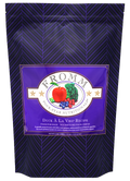 Four-star Dog Dry Food from Fromm Family Pet Food with Duck À La Veg recipe, showing a 4lb bag of dog food in the image.