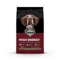 Front view of Diamond High Energy Dry Dog Food bag, featuring the Diamond brand logo and product information on the packaging.