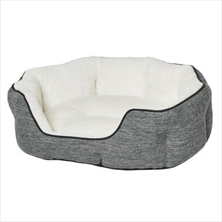 QuietTime® Deluxe Tulip Cuddler Dog Bed – Medium, Taupe