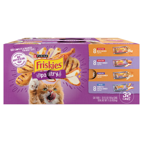 Friskies Poultry Variety Pack Canned Cat Food