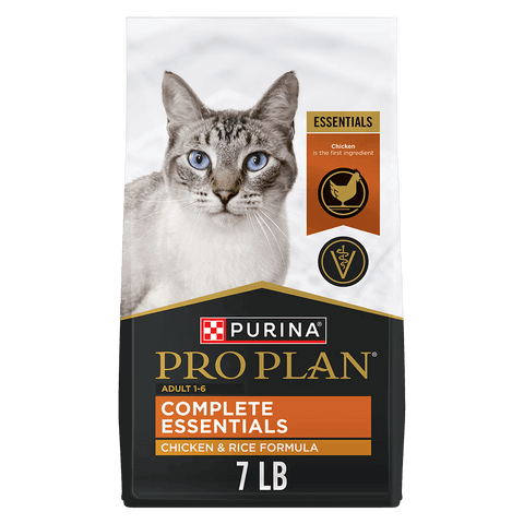 Purina Pro Plan Complete Essentials Chicken and Rice Formula Dry Cat Food