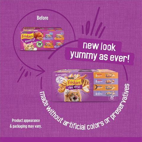 Friskies Poultry Variety Pack Canned Cat Food