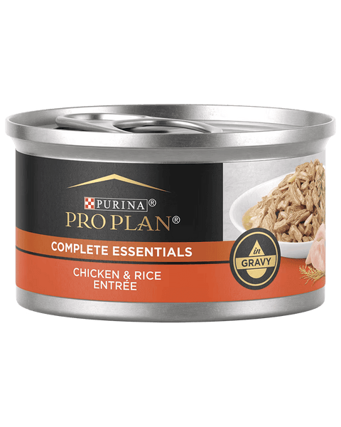 Pro Plan Chicken and Rice Canned Cat Food with Gravy