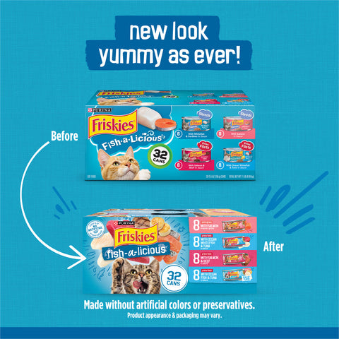 Friskies Fishalicious Variety Pack Canned Cat Food