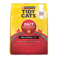 Tidy Cats 24/7 Performance non-clumping cat litter in a large bag, designed for odor control and easy cleaning.