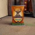 Deer feeding on Imperial Whitetail® Oats Plus by Bradley Caldwell Inc, showing a close-up of oats in a natural outdoor setting.