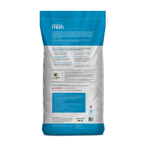 Kent Feeds Home Fresh Goat Grow & Finish Pellet in a 50 lb bag, designed for goat and sheep nutrition, showing the bag's label and packaging