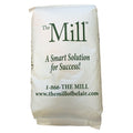 White 50 lb bag of The Mill Livestock Soybean Meal feed for farm animals, with product label visible.