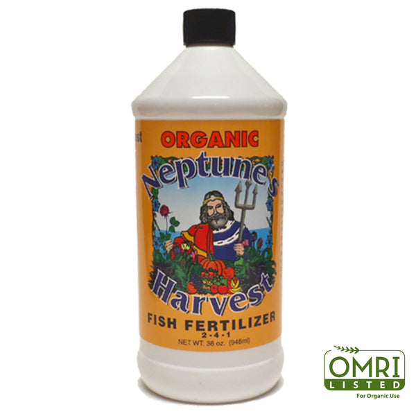 fish poop plant fertilizer Neptune's Harvest Fish Fertilizer 36 oz