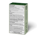 The back of a green and white herbal cream bottle, showing product information, directions, ingredients, and warnings on a white background.