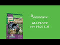 A link to an informational video on NatureWise All Flock 20% Pelleted Poultry Feed. This link goes to YouTube.com.