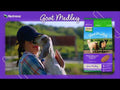 An informational video on Nutrena Goat Medley Complete Textured Feed for All Goats. This link leads to youtube.com.