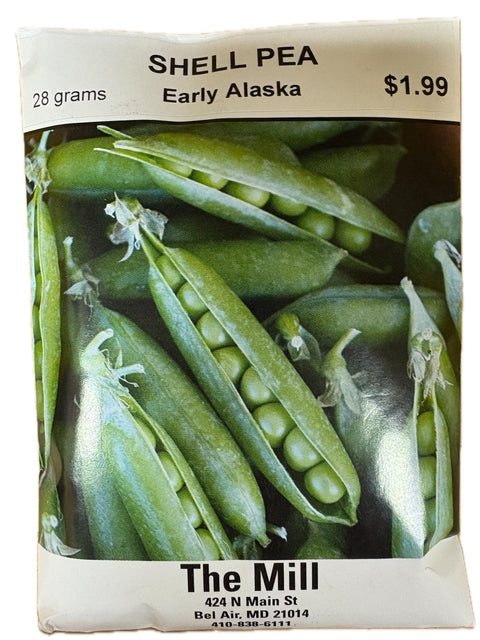 The Mill Early Alaska Shell Pea Seed Packet