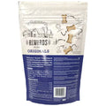 Puppy biting into Bradley Caldwell Inc. Wholesomes Rewards Puppy Original Biscuits, 2 lb dog treats on a light background.