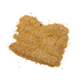 50 lb bag of The Mill livestock soybean meal feed, showing a clear view of the soybean meal product in a flat bag.