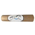 Cardboard tube with a horse illustration on a white background