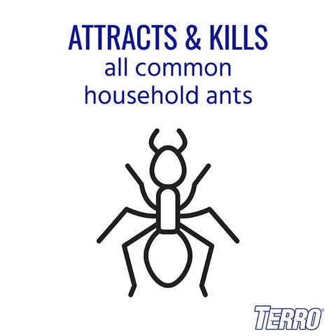 Terro Liquid Ant Bait Stakes attracts and kills all common household ants 