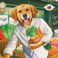 Fromm® Duck À La Veg® recipe dog food bag with image of nutritious dry dog food made with duck and vegetables.