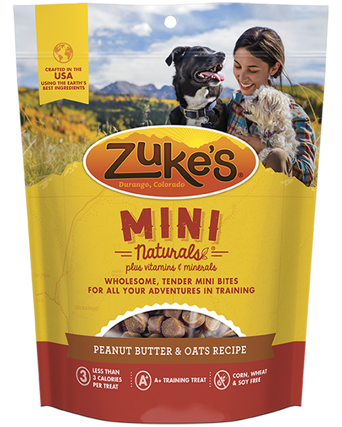 Zukes Peanut Butter Mini Naturals Dog Treats