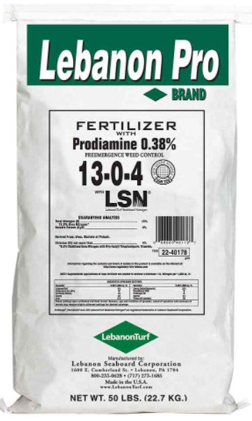 13-0-4 50% LSN .38 Prodiamine Pre-emergent and Lawn Fertilizer