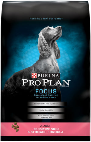 Purina Pro Plan Focus Sensitive Skin and Stomach Salmon and Rice Dog Food