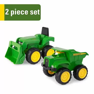 John Deere 6 Sandbox Toy Vehicle Set Dump Truck and Tractor Toy Vehicles 2 Pa